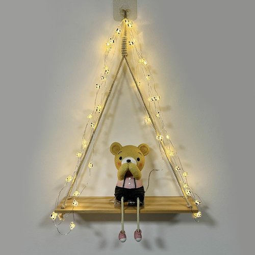 GUOCHENG 16FT 50LEDs Music Note String Lights, Music Stave Fairy Light 3AA Batteries Operated Decorative Light Strings, Musical Starry Lights for Indoor Outdoor(1 Pack)