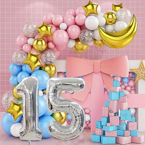 40 Inch Silver Number 51 Foil Balloon for Birthday & Wedding