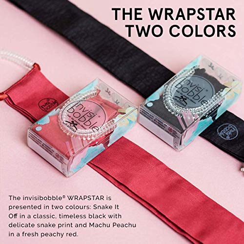 Invisibobble Wrapstar Snake It Off 2-in-1 Hair Tie with Ribbon