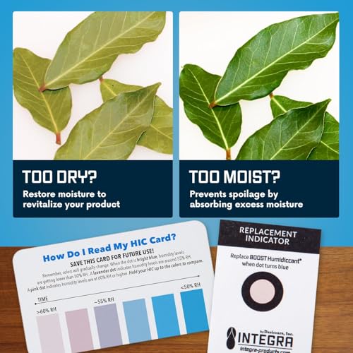 Integra Boost 62% RH 2-Way Humidity Control Pack - 2g, Pack of 6