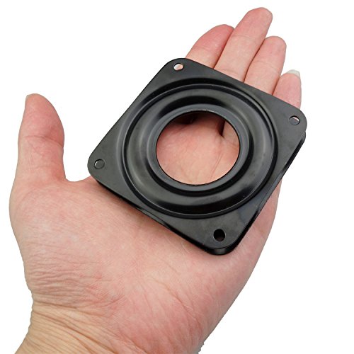 Kasteco 4 Pack 2.8 Inch Lazy Susan Turntable - 100 LB Capacity, Black