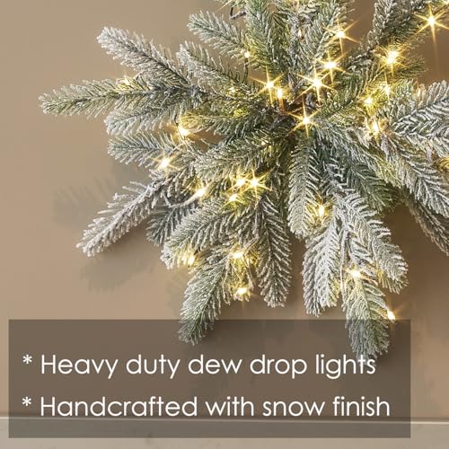 1PC Snowflake Christmas Lights with Timer - Battery & USB Powered Indoor Decor