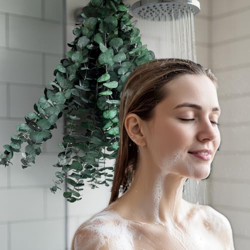 20 PCS Dried Eucalyptus Stems for Shower, 17-Inch Preserved Greenery