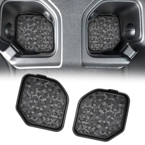 Jeep Gladiator JT Rear Seat Cup Holder Coasters (1 Pair, 2020-2023)