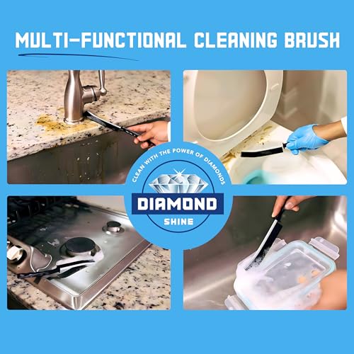 Diamond Shine 2-Pack Hard Bristle Crevice Cleaning Brushes