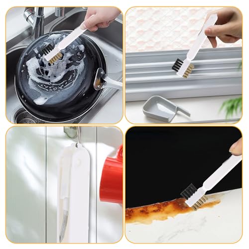 Multi-Purpose Brass Wire Scrub Brush for Stovetops & Pots