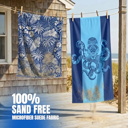 Utopia Towels Microfiber Beach Towel Set - 2 Pack, 32x71 Inch