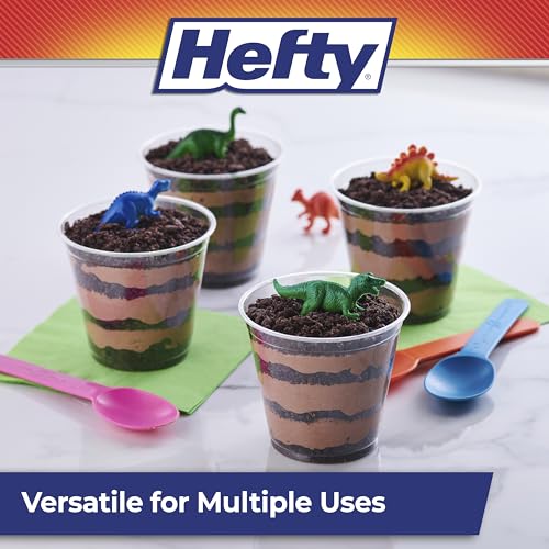 Hefty Party Perfect 9 oz. Clear Plastic Disposable Cups, 40 Count