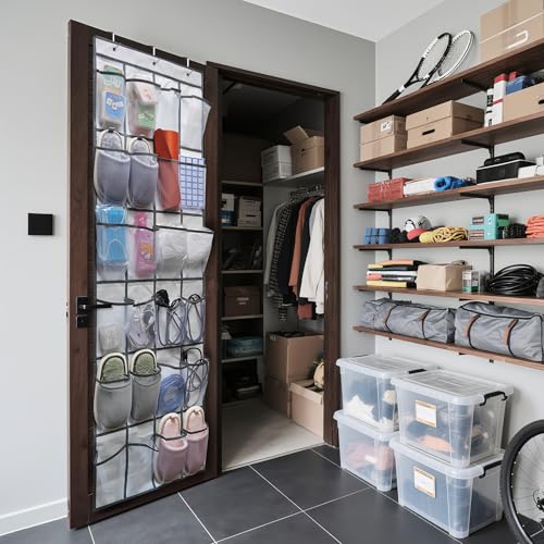 TidyMaster Wall Mounted Metal Spray Paint Storage Rack - Grey3hook, Holds 24 Cans