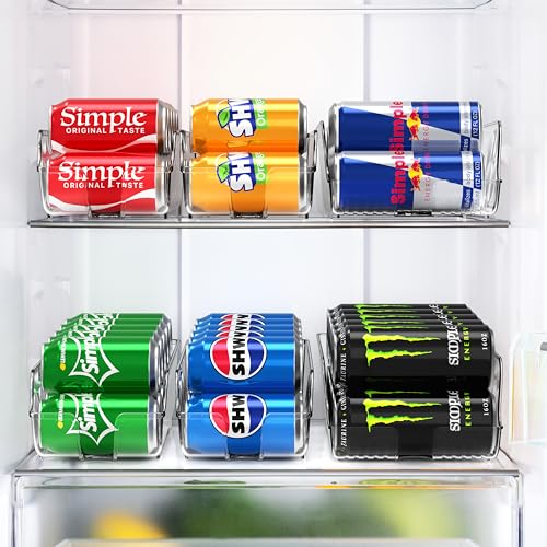 Simple Houseware 4-Pack Assorted Can Organizers for Refrigerator & Pantry - Mixed Size