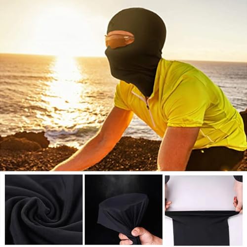 6 Pack of Ski Mask Bandana Face Hat for Outdoor Summer Face Covering Ice Silk UV Protection Balaclavas Headwear