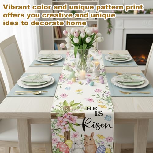 Easter Table Runner for Spring Dining Decor - 1 Piece