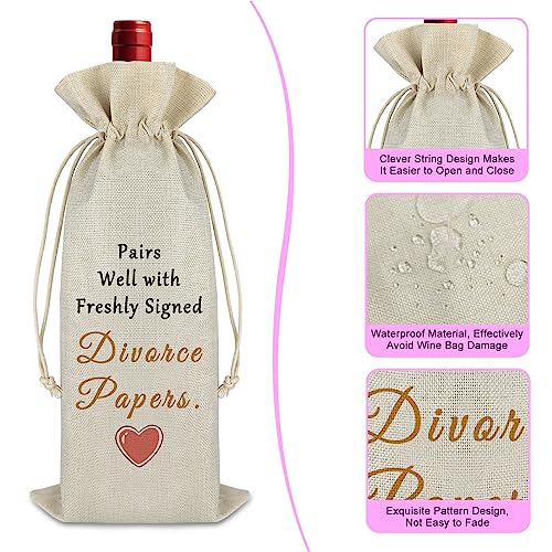 Inspirational Divorce Wine Bag - New Beginning Gift for Men & Women