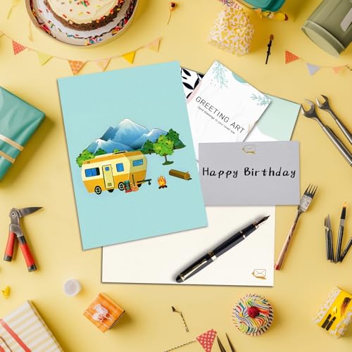 3D Camping RV Pop Up Card for Birthday, Father's Day, Anniversary