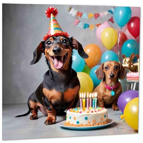 Dachshund Birthday Card | Premium Eco-Friendly Greeting Card 145mm