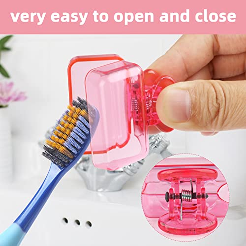 Abilat 4-Pack Plastic Toothbrush Covers and Protective Travel Caps