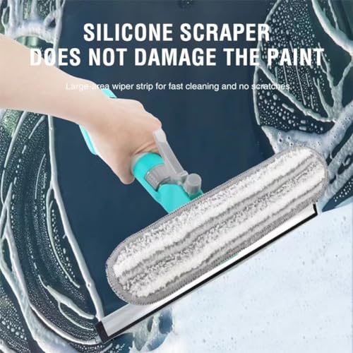 Kakalote Blue 4-in-1 Window Cleaning Kit with Squeegee & Spray Bottle