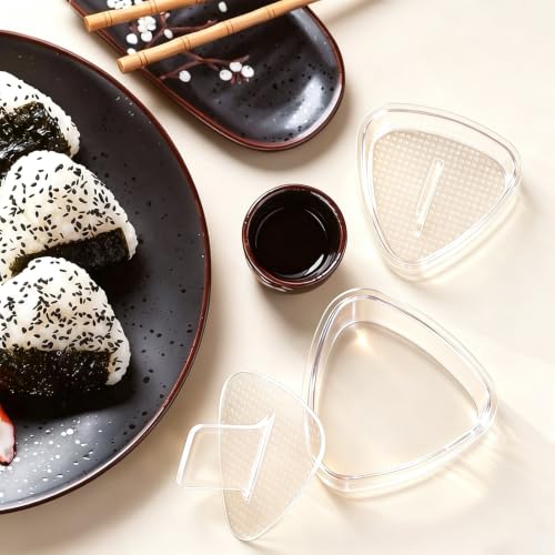 3PCS Non-Stick Onigiri Mold Set - BPA-Free Rice Press for Sushi & Musubi
