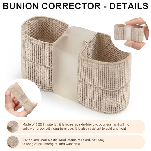 Bunion Corrector and Toe Separators - 4PCS Gel Toe Spacers for Overlapping Toes
