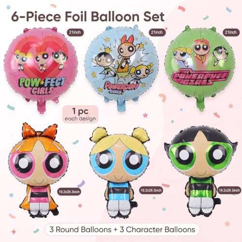 Omto Pink-a19 6pcs Foil Balloons for Birthday Party & Decorations