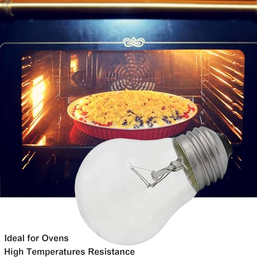 High Temperature 40W Oven Light Bulb E26 Base - 4-Pack