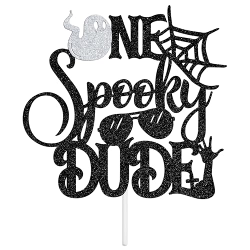 One Spooky Dude Cake Topper - Halloween 1st Birthday Party Decoration