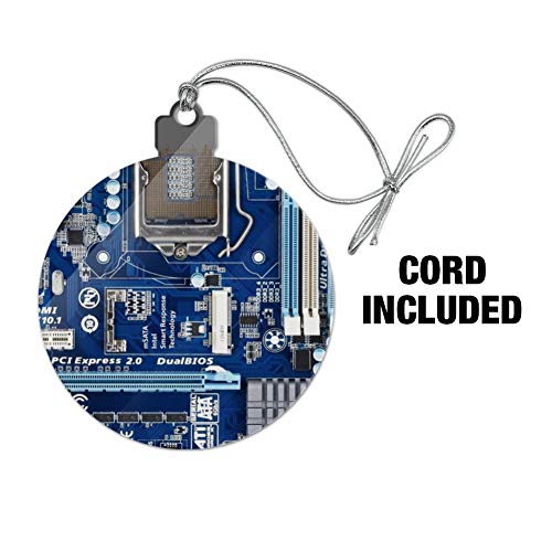 Computer Motherboard Processor CPU Acrylic Christmas Tree Ornament - Holiday Decor