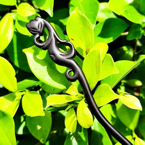 Chinese Wooden Hair Sticks 2-Pack - Hanfu Hair Accessories for Buns