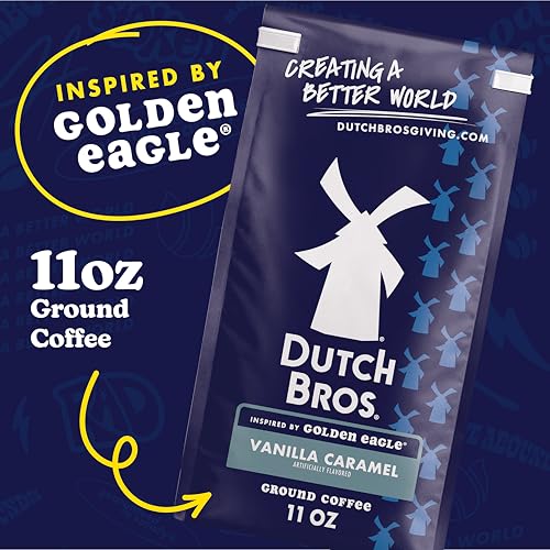 Dutch Bros Vanilla Caramel Ground Coffee - 100% Arabica, 11oz