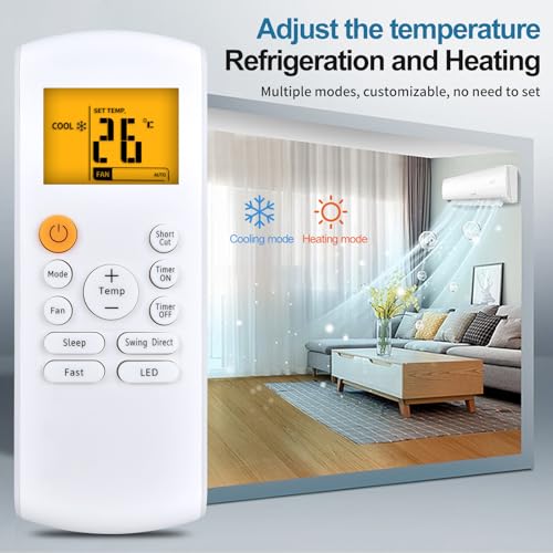 Replacement AC Remote Control for Midea, Samsung, & Blue Star Air Conditioners