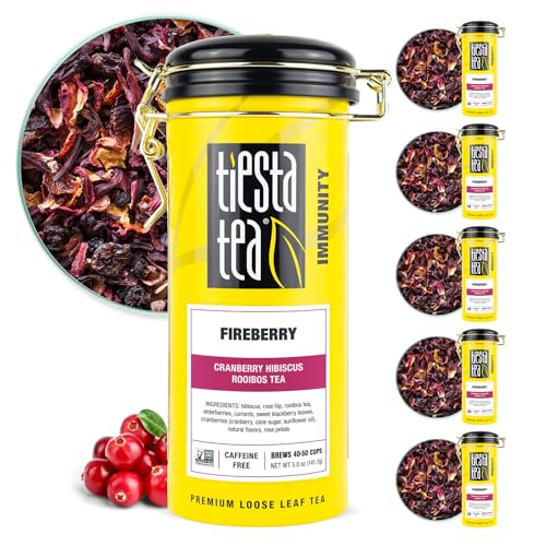 Fireberry Cranberry Hibiscus Rooibos Tea - Loose Leaf Tin (50 Cups)
