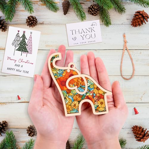 Long Ivory Elephant Ornament for Friendship - AKTEAM Gift