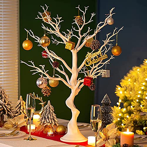 White 2ft 6in Artificial Manzanita Tree Centerpiece for Wedding & Party Decor