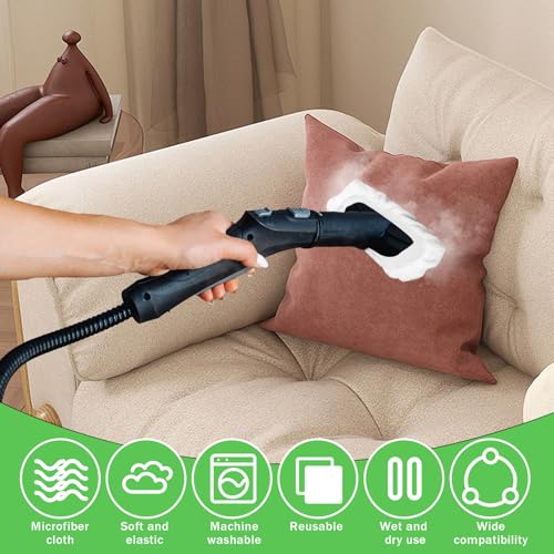 8-Pack Microfiber Steam Mop Pads for Bissell & PurSteam Cleaners