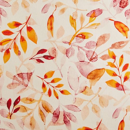YZJZEDS 20x20 Inch Cotton Fall Pillow Covers Set of 2 Watercolor Leaf Print Farmhouse Decor