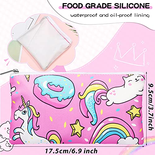 Shappy 6-Pack Reusable Snack Bags for Kids - Cute Dual Layer Food Pouches