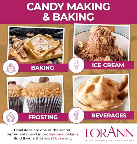 LorAnn Oils Peanut Butter Emulsion - 4 Fl Oz Baking Flavoring