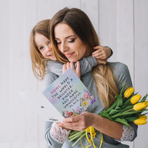 Ogeby Heartfelt Floral Mother's Day Card for Mom & Grandma