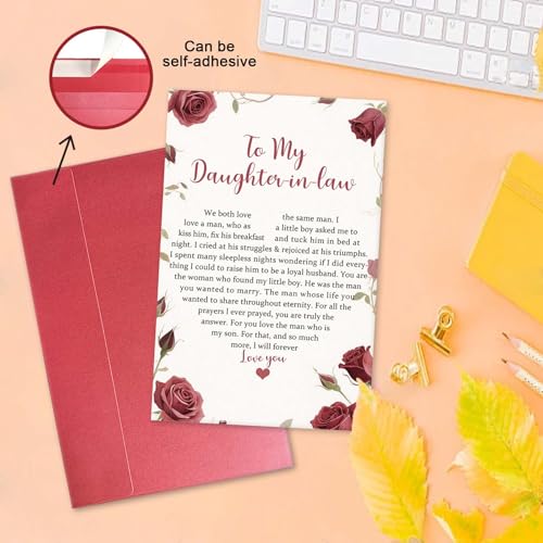 Heartfelt Thank You Card for Daughter-in-Law - Wedding Gift