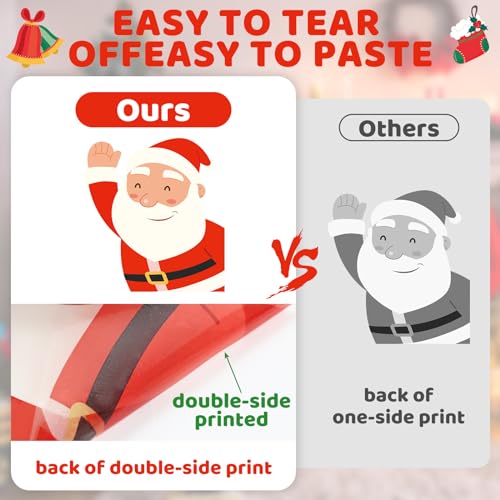 419PCS Double-Sided Christmas Window Stickers for Holiday Decor