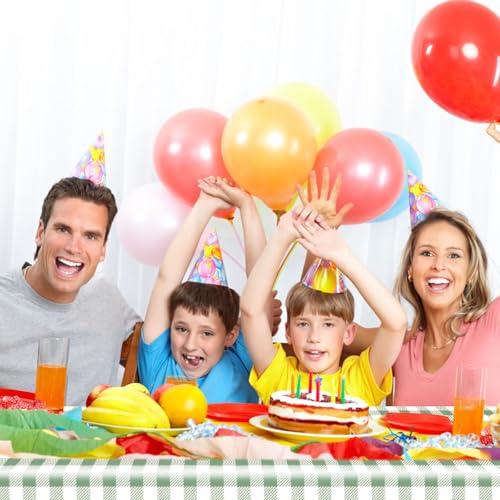 Green Gingham Tablecloth - 54x108 Inch Disposable Party Cover