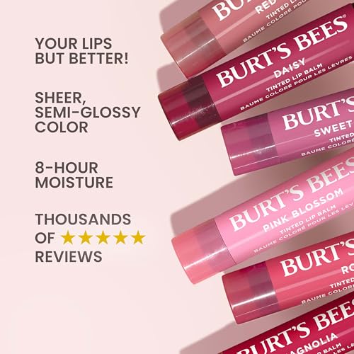 Burt's Bees Tinted Lip Balm - Red Dahlia Moisturizing Shea Butter
