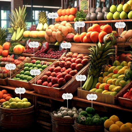 Funactu White Cheese Markers - 24 Food Labels for Charcuterie Boards & Party Decor