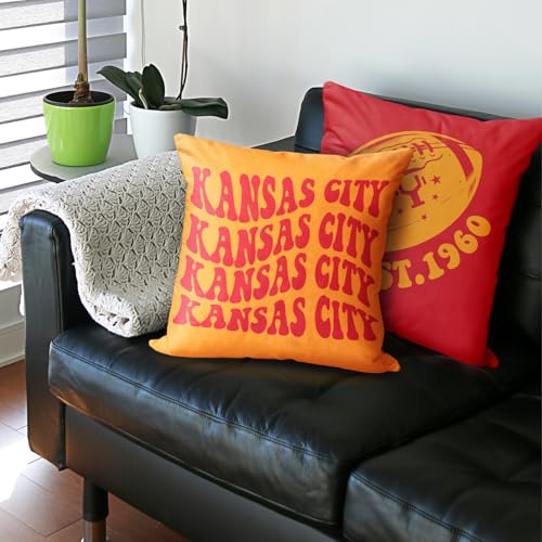 Football Pillow Cover 18x18 - Perfect Game Day Decor for Fans