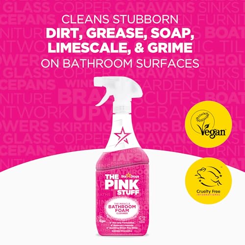 The Pink Stuff Miracle Bathroom Foam Cleaner, 30 fl oz (Pack of 2)