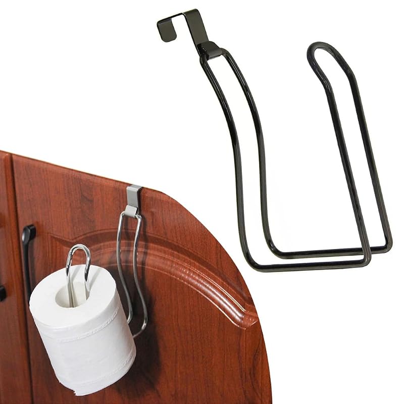 Black Wall Mounted Toilet Paper Holder - Premium Rustproof Design