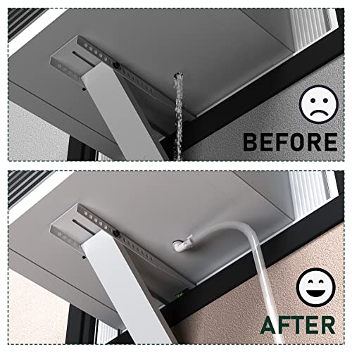 Flehomo 6 Feet Air Conditioner Drain Kit with PVC Hose & Clamps