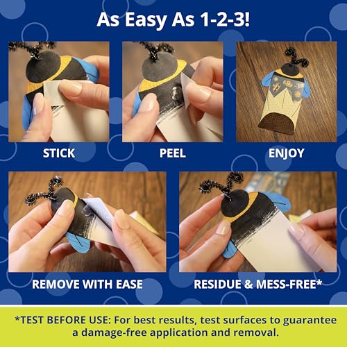 Glue Dots Removable Double-Sided Adhesive Dots, 3 Pack (600 Total)
