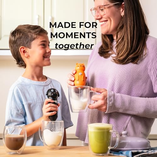 Zulay Kitchen Dog Milk Frother – Adorable Design for Lattes & Cappuccinos