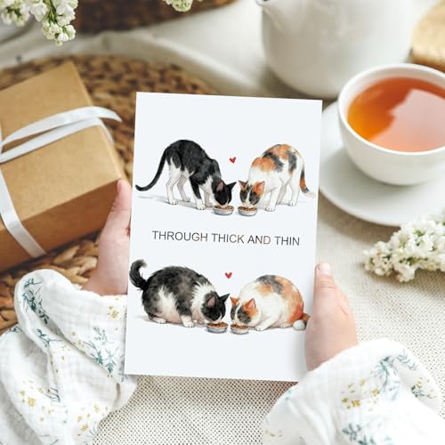 Romantic Cat Valentine's Day Card - Perfect for Cat Lovers